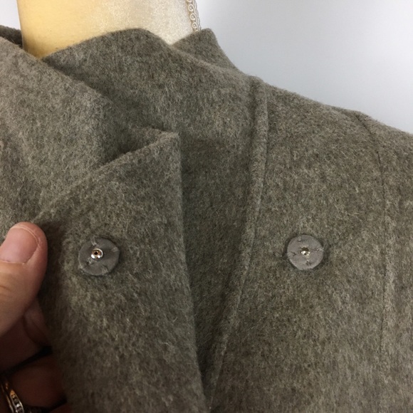 J Jill Wool Angora Funnel Neck Wrap Jacket Medium - Picture 6 of 13